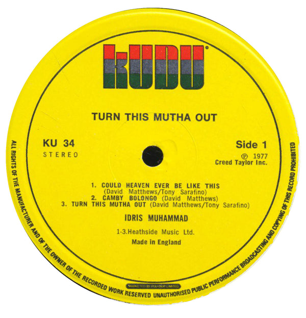 Turn This Mutha Out (1st, UK Press)