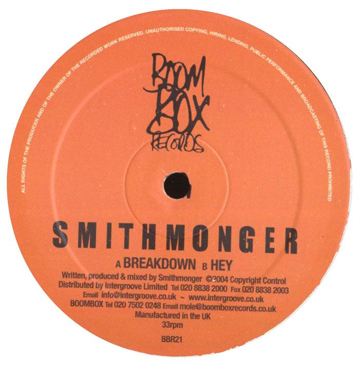 Breakdown / Hey (2000, UK 12")