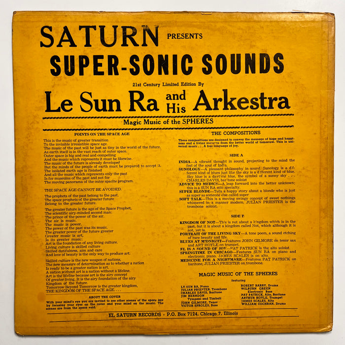 "Super-Sonic Jazz" Vintage Vintage Vinyl LP (TOTH 70s Pressing)