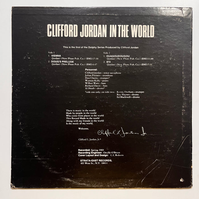 Clifford Jordan In The World (1st, 1972)