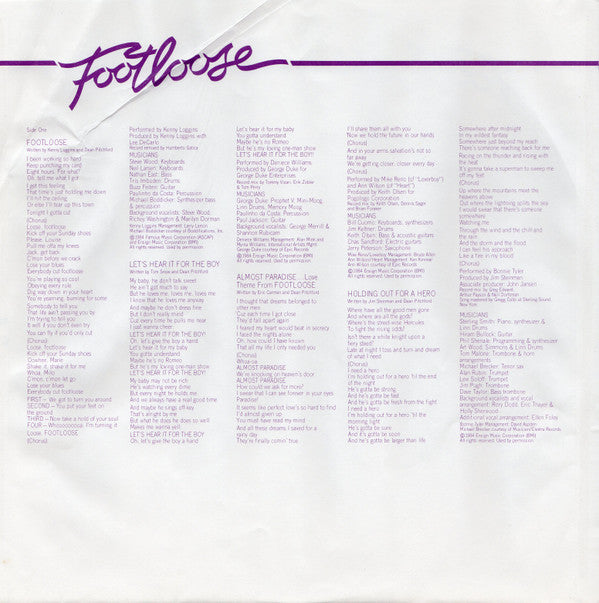 Footloose (Original Motion Picture Soundtrack)