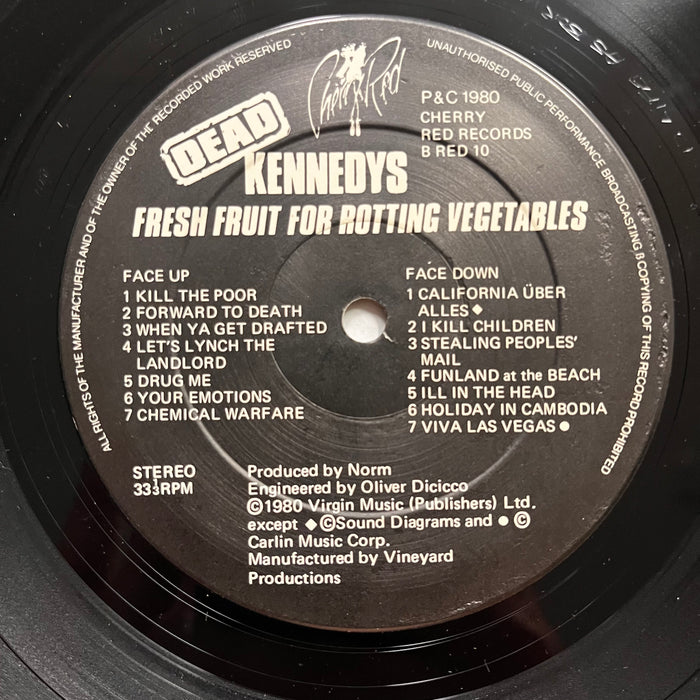 "Fresh Fruit For Rotting Vegetables" Original Vintage Vinyl LP (1980 UK Press)