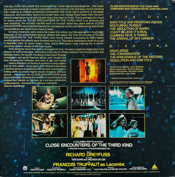John Williams - Close Encounters Of The Third Kind (Original Motion Picture Soundtrack)