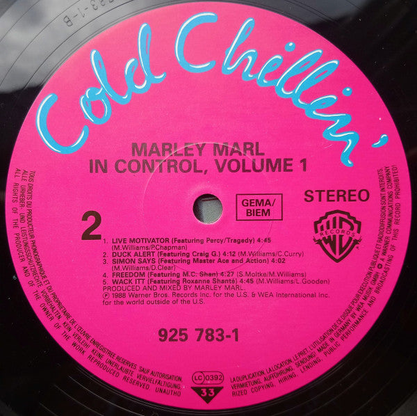Marley Marl - In Control Volume 1 (LP) [Europe] 1st