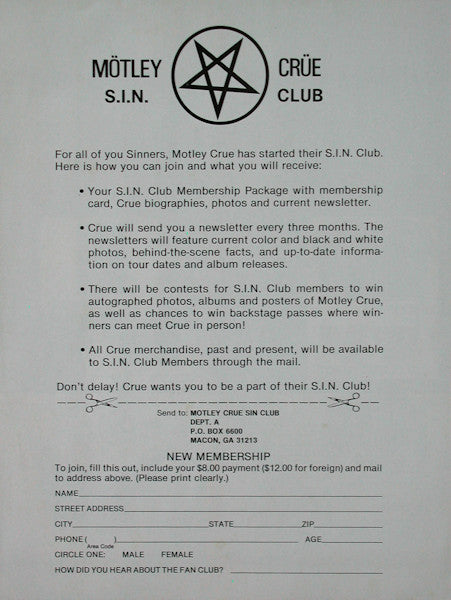 Mötley Crüe - Theatre Of Pain (LP) [US] 1st