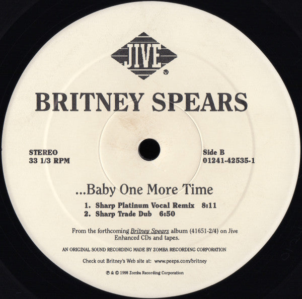 Britney Spears - ...Baby One More Time (12", Single) [US] 1st