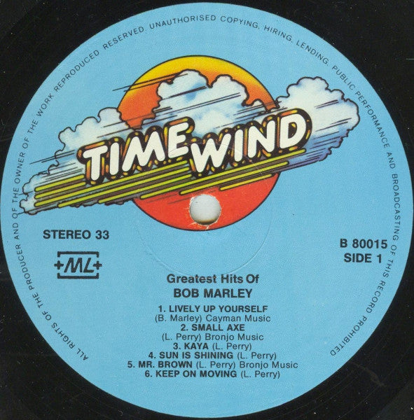 Bob Marley - Greatest Hits Of (LP) [Switzerland] 1st