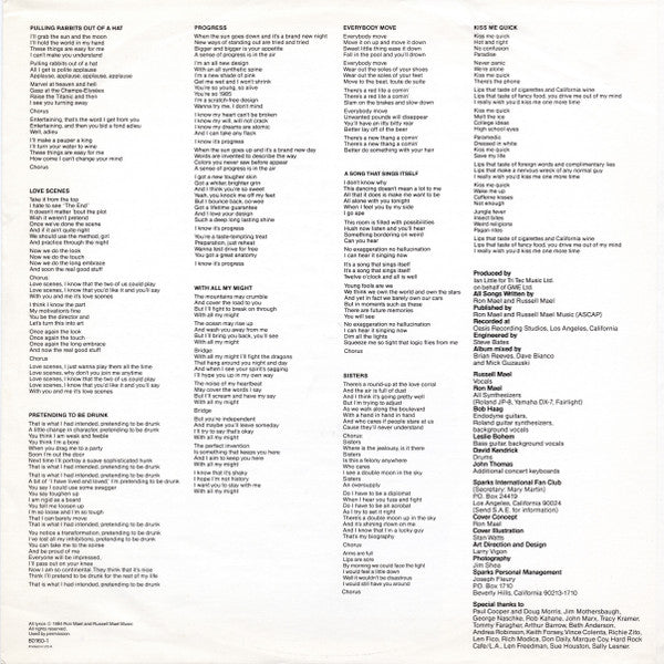 Sparks - Pulling Rabbits Out Of A Hat