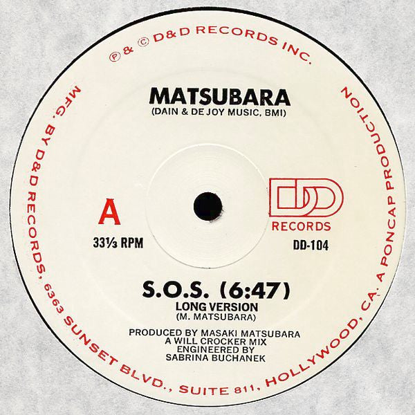 Masaki Matsubara - S.O.S. (1984  12")