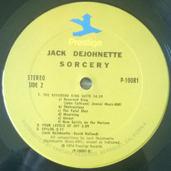 Jack DeJohnette - Sorcery (LP) [US] 1st (Very Good Plus (VG+))