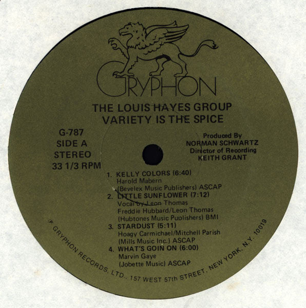 The Louis Hayes Group - Variety Is The Spice (1979 US Press)