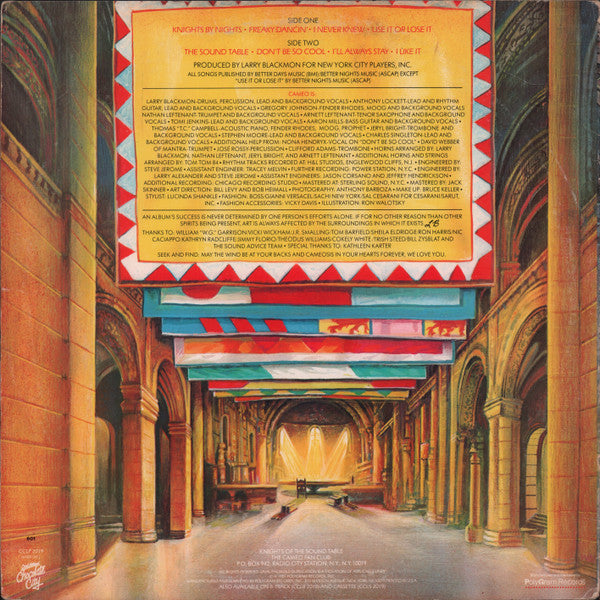 Cameo - Knights Of The Sound Table (1981 US Press)