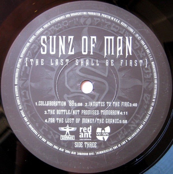 Sunz Of Man - The Last Shall Be First (LP) [US] 1st (Very Good Plus (VG+))