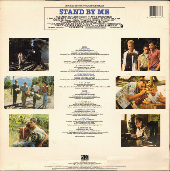 Various - Stand By Me (Original Motion Picture Soundtrack) (LP) [US] 1st (Near Mint (NM or M-))