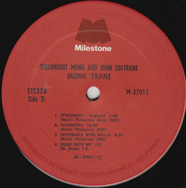 Thelonious Monk - Monk / Trane (LP) [US] 1st (Very Good Plus (VG+))