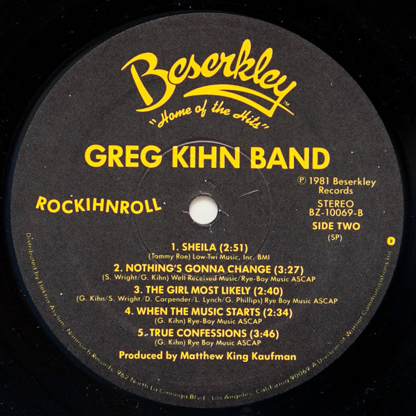 Greg Kihn Band - Rockihnroll (LP) [US] 1st (Near Mint (NM or M-))