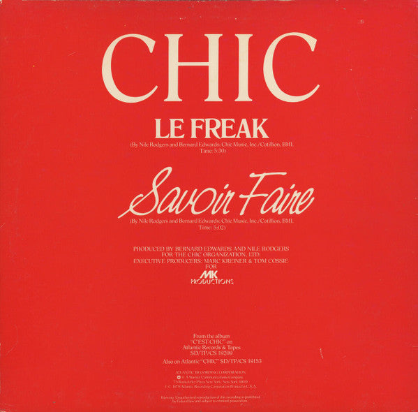 Chic - Le Freak / Savoir Faire