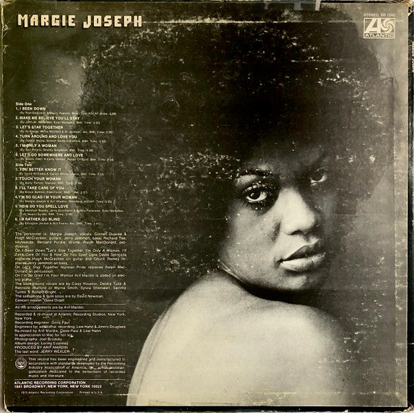 Margie Joseph - Margie Joseph (LP) [US] 1st (Very Good Plus (VG+))