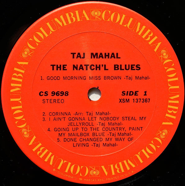 Taj Mahal - The Natch'l Blues (LP) [US] RP (Near Mint (NM or M-))