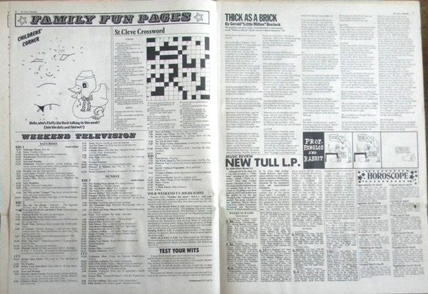 Jethro Tull - Thick As A Brick (LP) [US] 1st (Very Good Plus (VG+))