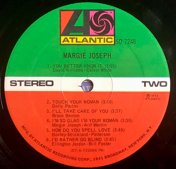 Margie Joseph - Margie Joseph (LP) [US] 1st (Very Good Plus (VG+))