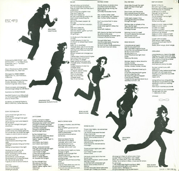 Journey - Escape (LP) [US] 1st