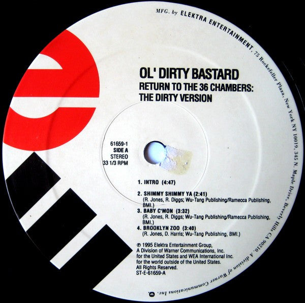 Ol' Dirty Bastard - Return To The 36 Chambers: The Dirty Version (LP) [US] 1st