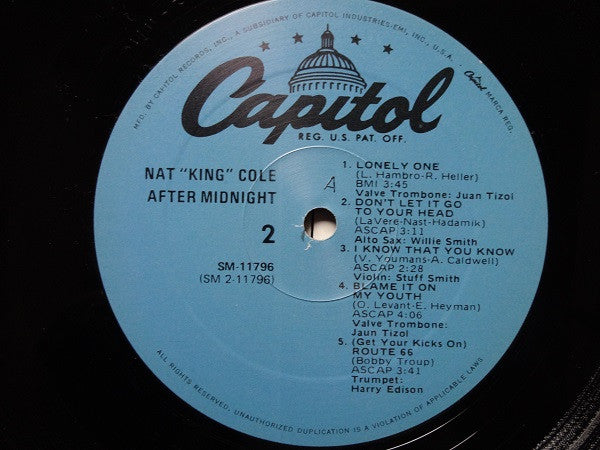 The Nat King Cole Trio - After Midnight (1978 RE)
