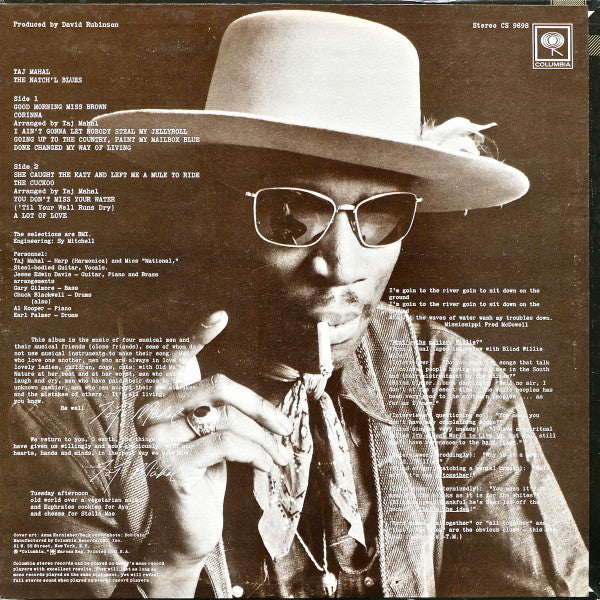 Taj Mahal - The Natch'l Blues (LP) [US] RP (Near Mint (NM or M-))
