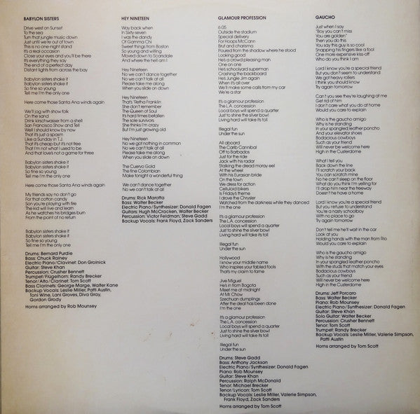 Steely Dan - Gaucho (LP) [US] 1st (Very Good Plus (VG+))
