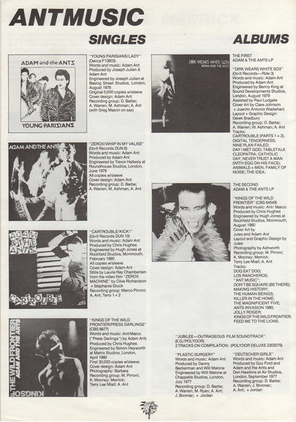 Adam And The Ants - Kings Of The Wild Frontier (1980 US Press)