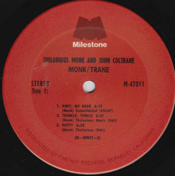 Thelonious Monk - Monk / Trane (LP) [US] 1st (Very Good Plus (VG+))