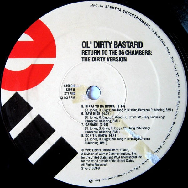 Ol' Dirty Bastard - Return To The 36 Chambers: The Dirty Version (LP) [US] 1st