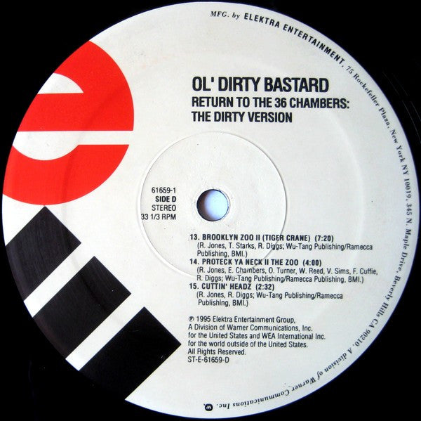 Ol' Dirty Bastard - Return To The 36 Chambers: The Dirty Version (LP) [US] 1st