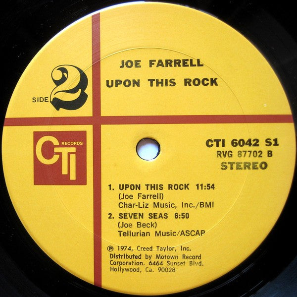 Joe Farrell - Upon This Rock (1974 STEREO)