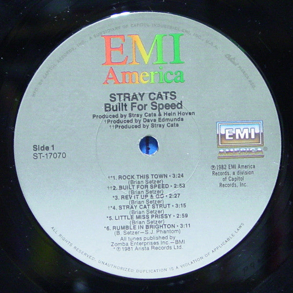 Stray Cats - Built For Speed (LP) [US] 1st