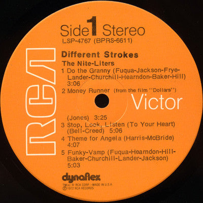 The Nite-Liters - Different Strokes (LP) [US] 1st (Very Good Plus (VG+))