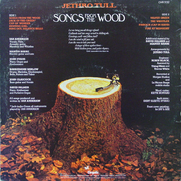 Jethro Tull - Songs From The Wood (LP) [US] 1st (Very Good Plus (VG+))