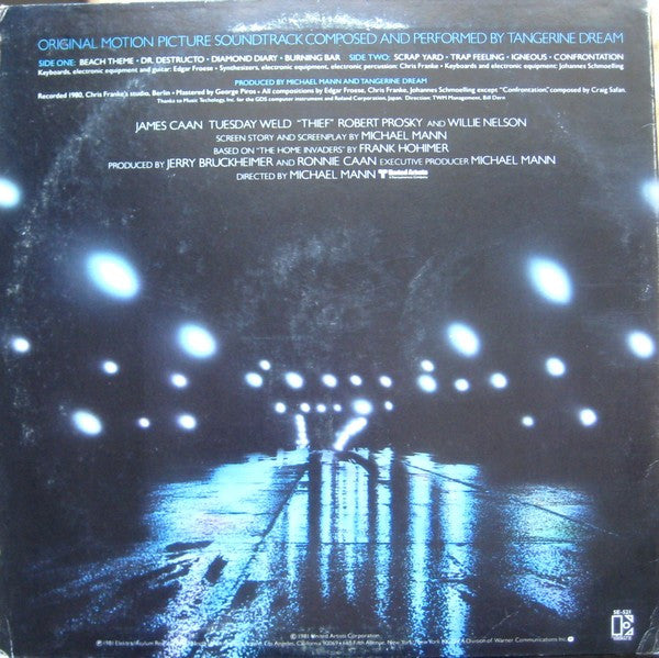 Tangerine Dream - Thief (Original Motion Picture Soundtrack) (LP) [US] 1st