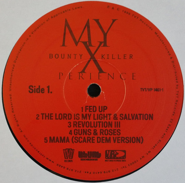 Bounty Killer - My Xperience Chapter 1 (LP) [US] 1st (Very Good Plus (VG+))