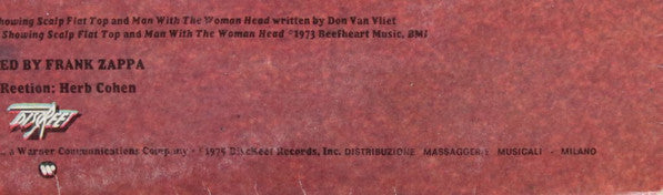 Frank Zappa - Bongo Fury (1975 US Press)