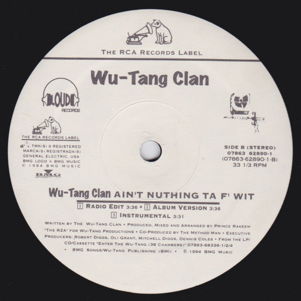 Wu-Tang Clan - Can It Be All So Simple / Wu-Tang Clan Ain't Nuthing Ta F' Wit (12") [US] 1st (Very Good Plus (VG+))