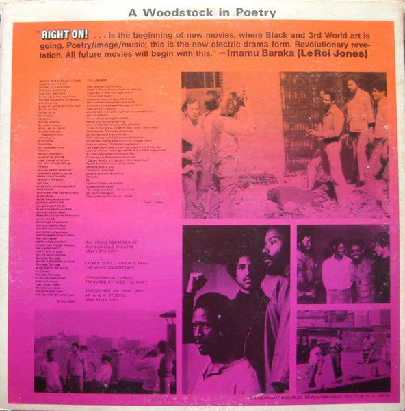 The Last Poets - Right On! (Original Soundtrack) (LP) [US] 1st (Very Good Plus (VG+))