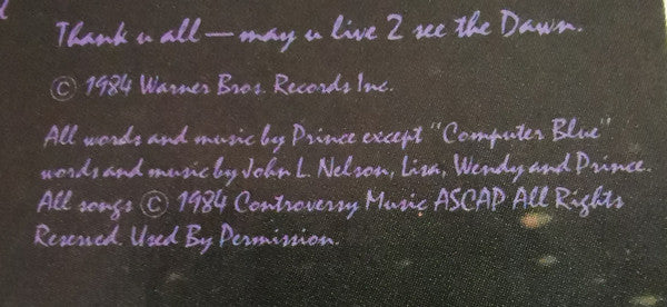 Prince And The Revolution - Purple Rain (LP) [US] 1st