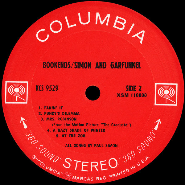Simon & Garfunkel - Bookends (LP) [US] 1st (Very Good Plus (VG+))