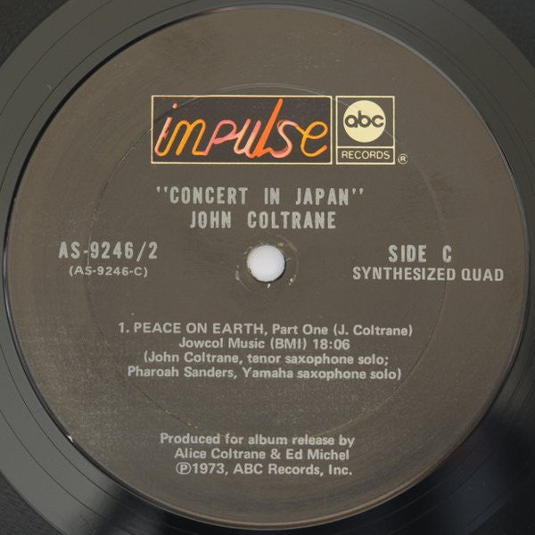 John Coltrane - Concert In Japan (LP) [US] 1st (Very Good Plus (VG+))