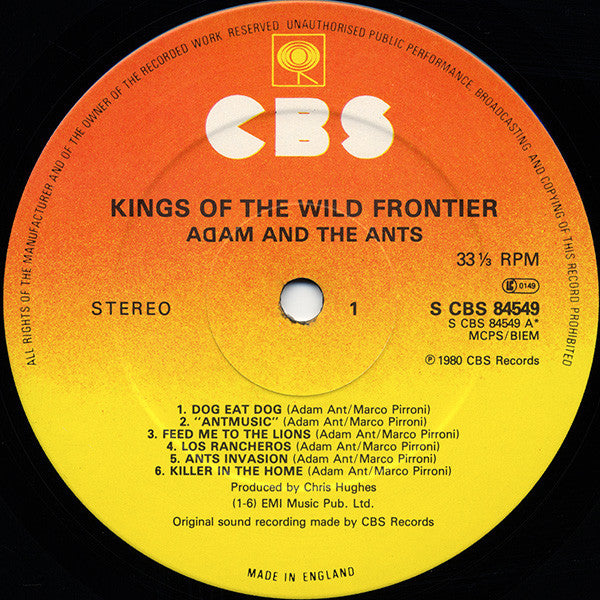 Adam And The Ants - Kings Of The Wild Frontier (1980 US Press)