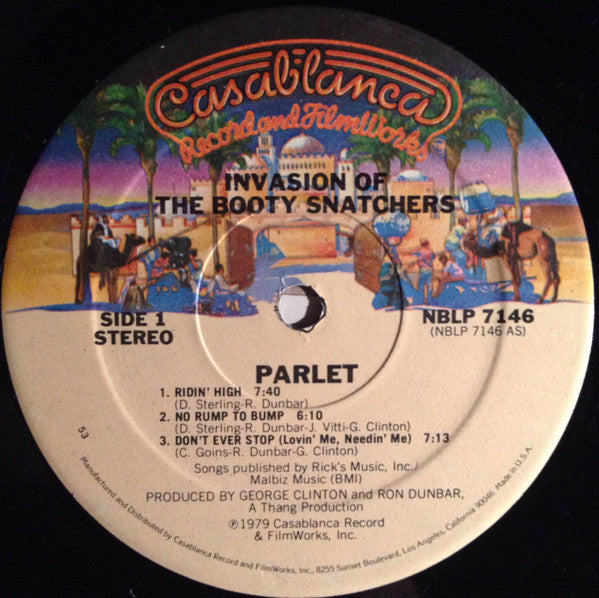 Parlet - Invasion Of The Booty Snatchers (1979 US Press)