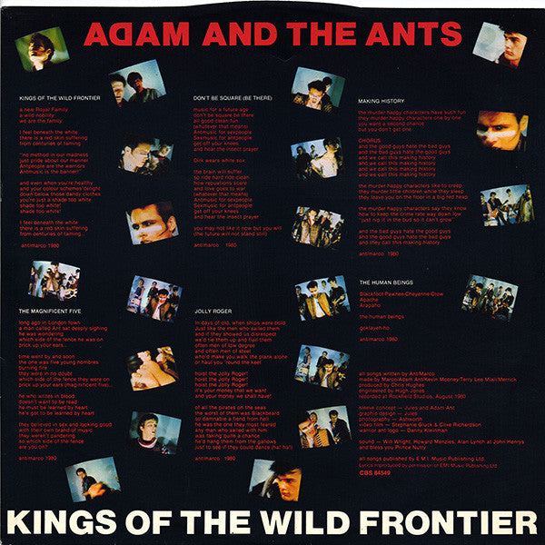 Adam And The Ants - Kings Of The Wild Frontier (1980 US Press)