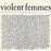 Violent Femmes - Violent Femmes (LP) [US] 1984 RP (Very Good Plus (VG+))